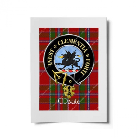 Maule Scottish Clan Crest Ready to Frame Print