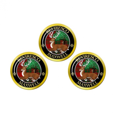 Maxwell Scottish Clan Crest Golf Ball Markers