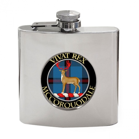 McCorquodale Scottish Clan Crest Hip Flask