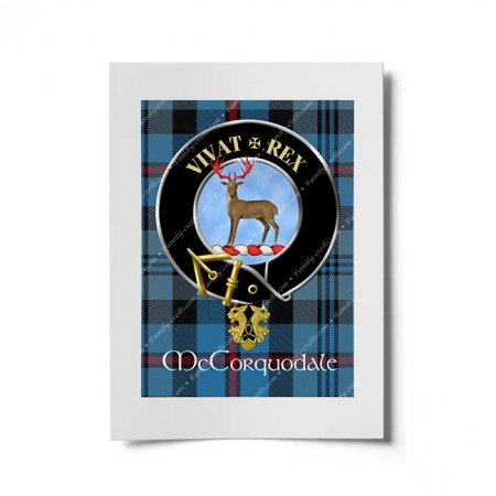 McCorquodale Scottish Clan Crest Ready to Frame Print