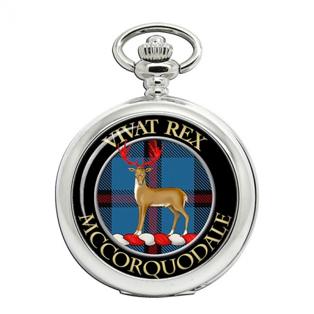 McCorquodale Scottish Clan Crest Pocket Watch