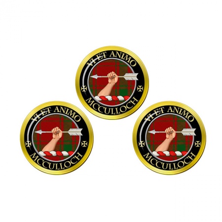 McCulloch Scottish Clan Crest Golf Ball Markers