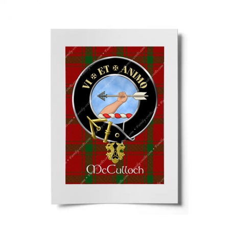 McCulloch Scottish Clan Crest Ready to Frame Print