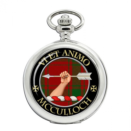 McCulloch Scottish Clan Crest Pocket Watch