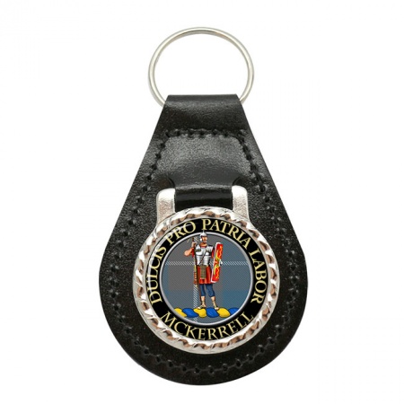 McKerrell Scottish Clan Crest Leather Key Fob