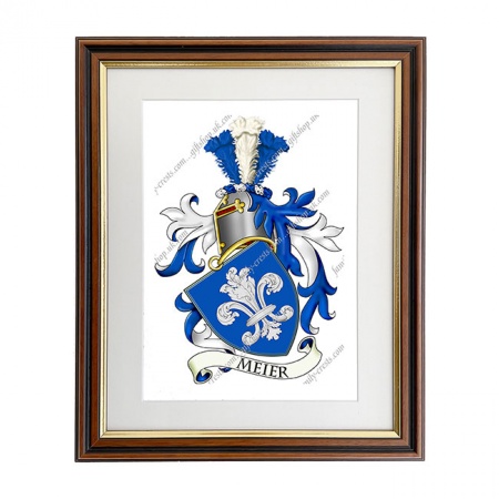 Meier (Swiss) Coat of Arms Framed Print