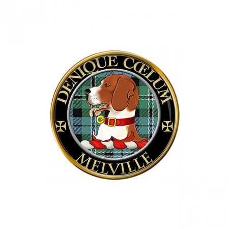 Melville Scottish Clan Crest Pin Badge