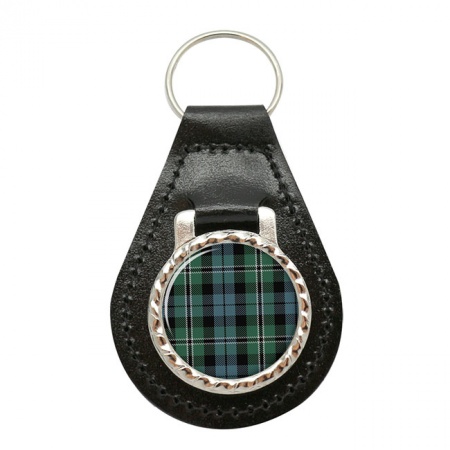 Melville Scottish Tartan Leather Key Fob