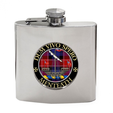 Menteath Scottish Clan Crest Hip Flask