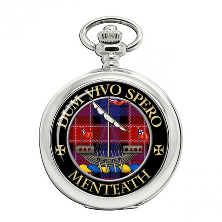 Menteath Scottish Clan Crest Pocket Watch