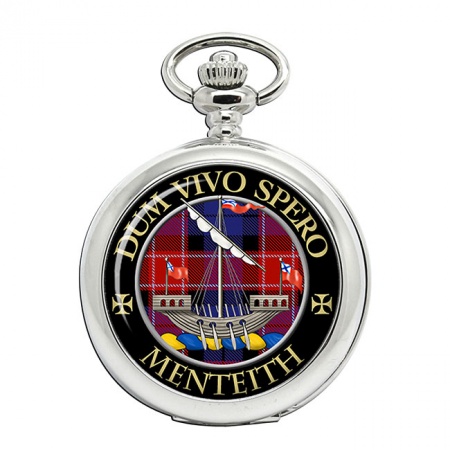 Menteith Scottish Clan Crest Pocket Watch