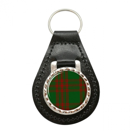 Menzies Scottish Tartan Leather Key Fob