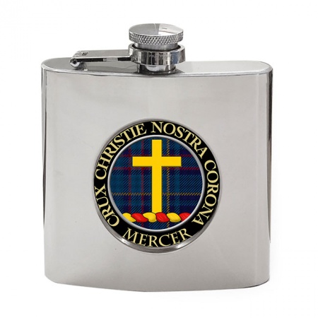 Mercer Scottish Clan Crest Hip Flask