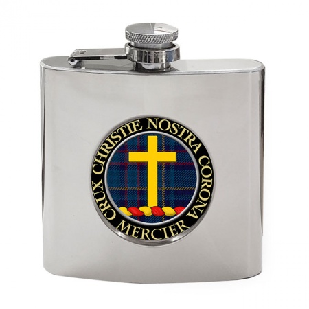 Mercier Scottish Clan Crest Hip Flask