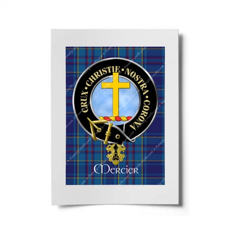 Mercier Scottish Clan Crest Ready to Frame Print