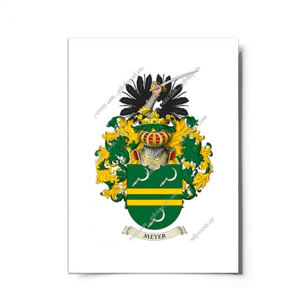 Meyer (Germany) Coat of Arms Print