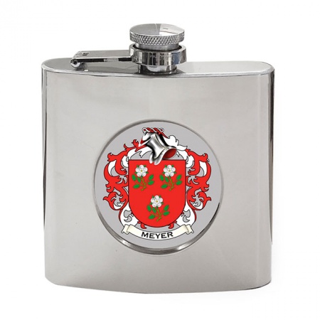 Meyer (Swiss) Coat of Arms Hip Flask