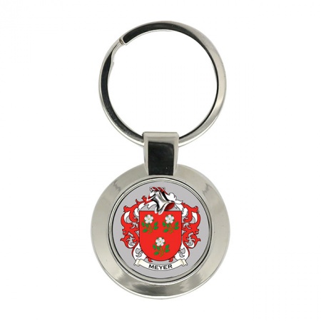Meyer (Swiss) Coat of Arms Key Ring