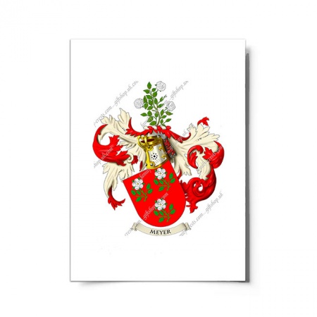Meyer (Swiss) Coat of Arms Print
