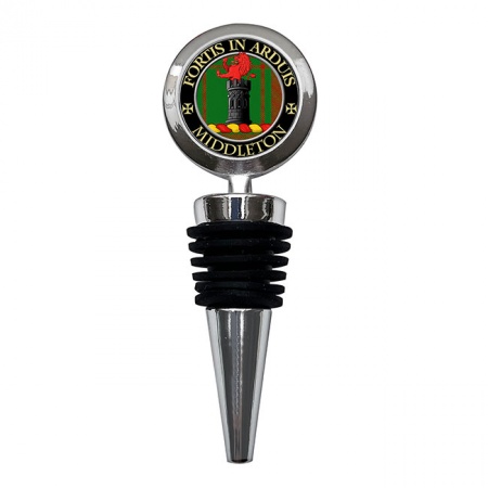 Middleton Scottish Clan Crest Bottle Stopper