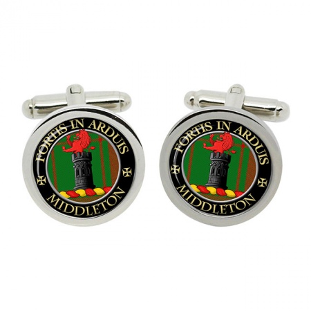 Middleton Scottish Clan Crest Cufflinks