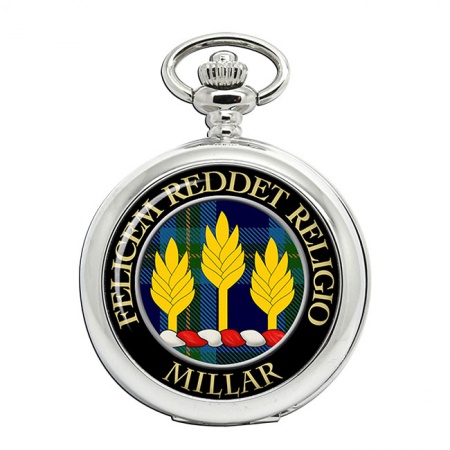 Millar Scottish Clan Crest Pocket Watch