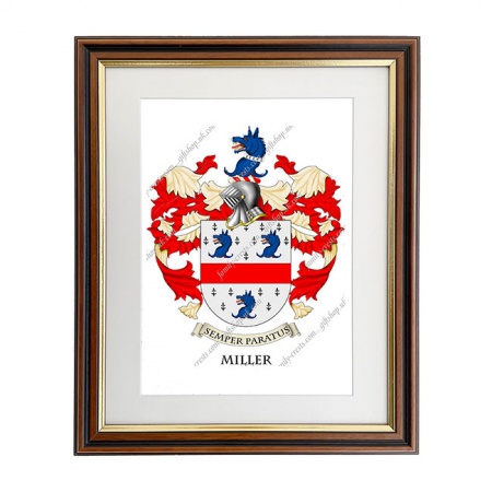 Miller (England) Coat of Arms Framed Print