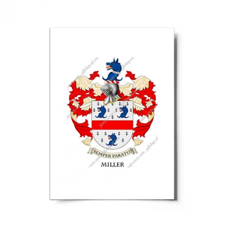 Miller (England) Coat of Arms Print