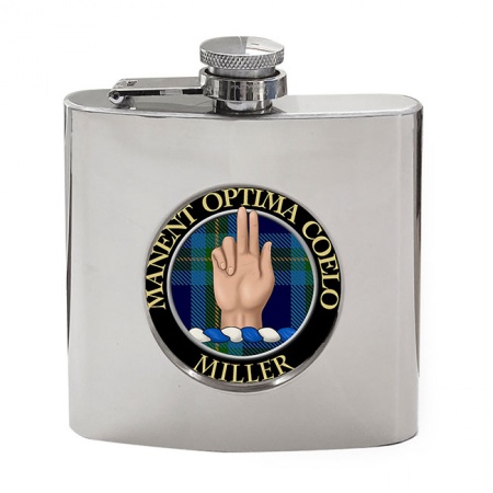 Miller Scottish Clan Crest Hip Flask