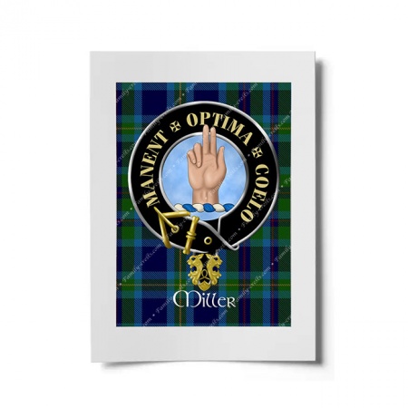 Miller Scottish Clan Crest Ready to Frame Print