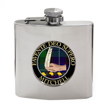 Mitchell Scottish Clan Crest Hip Flask
