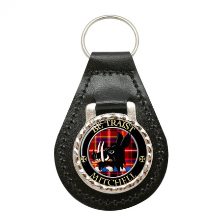 Mitchell (Innes) Scottish Clan Crest Leather Key Fob