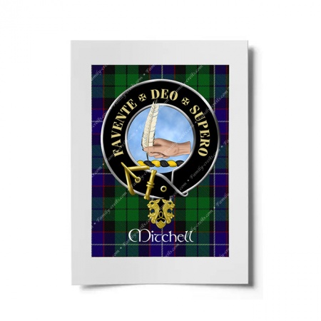 Mitchell (Innes) Scottish Clan Crest Ready to Frame Print