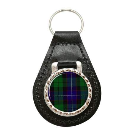 Mitchell Scottish Tartan Leather Key Fob
