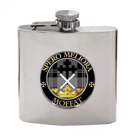 Moffat Scottish Clan Crest Hip Flask