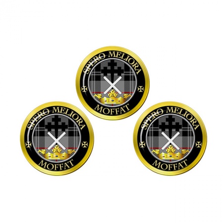 Moffat Scottish Clan Crest Golf Ball Markers