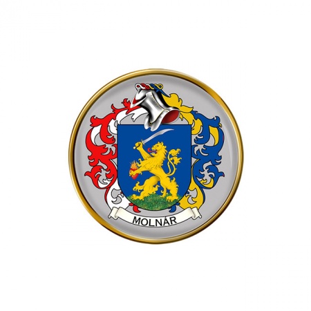 Molnár (Hungary) Coat of Arms Pin Badge