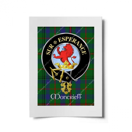 Moncrieff Scottish Clan Crest Ready to Frame Print
