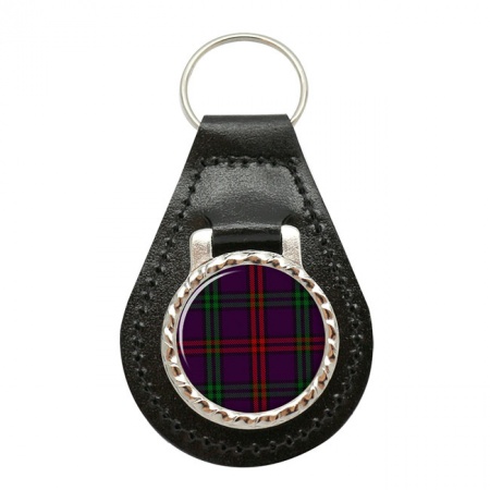 Montgomery Scottish Tartan Leather Key Fob
