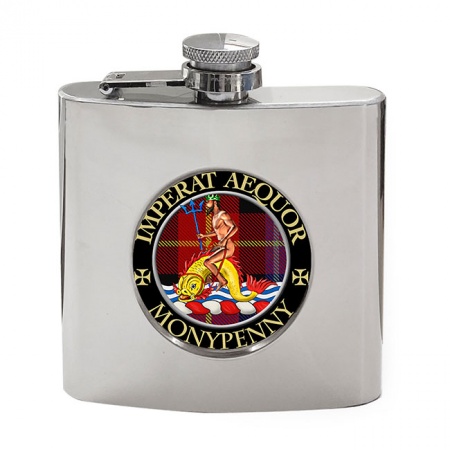 Monypenny Scottish Clan Crest Hip Flask