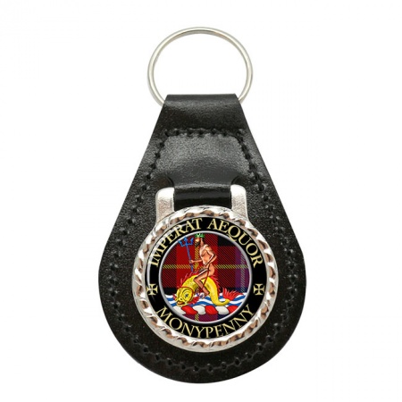 Monypenny Scottish Clan Crest Leather Key Fob