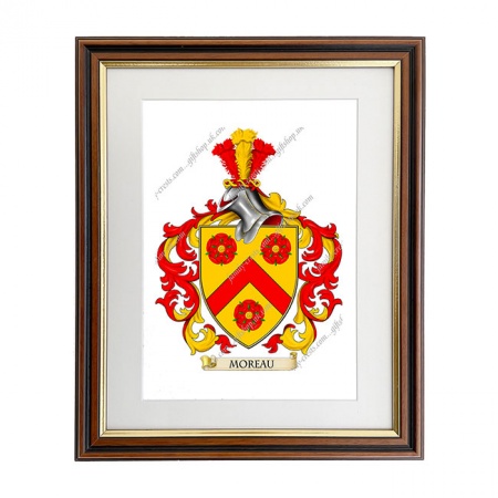 Moreau (France) Coat of Arms Framed Print