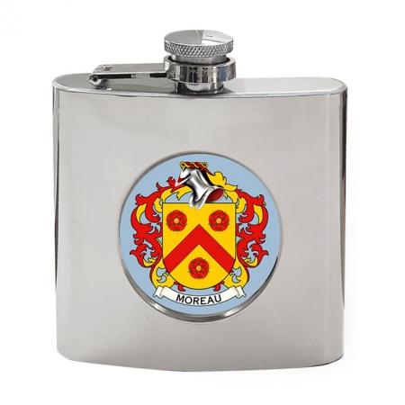 Moreau (France) Coat of Arms Hip Flask