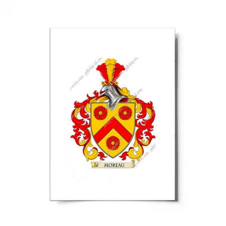 Moreau (France) Coat of Arms Print