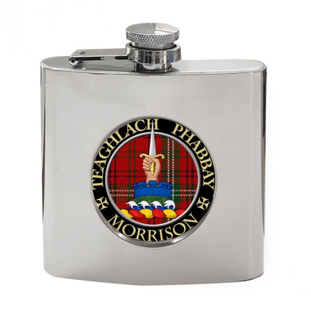 Morrison Scottish Clan Crest Hip Flask