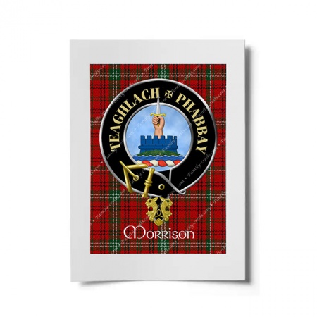 Morrison Scottish Clan Crest Ready to Frame Print