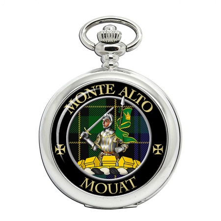 Mouat Scottish Clan Crest Pocket Watch
