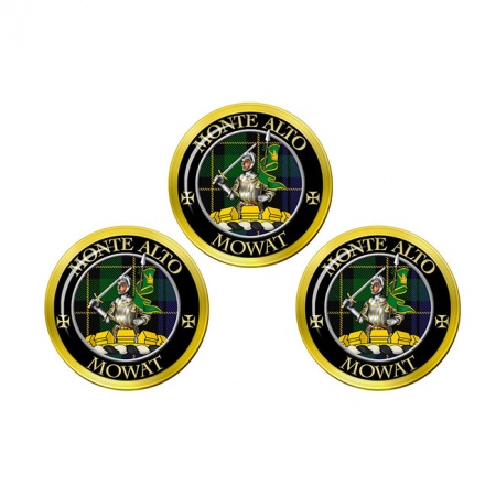 Mowat Scottish Clan Crest Golf Ball Markers