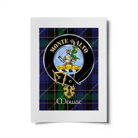 Mowat Scottish Clan Crest Ready to Frame Print
