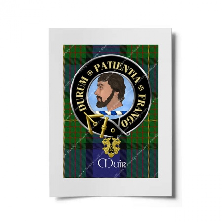 Muir Scottish Clan Crest Ready to Frame Print